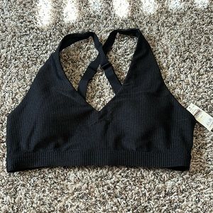 Offline aerie black halter swim top